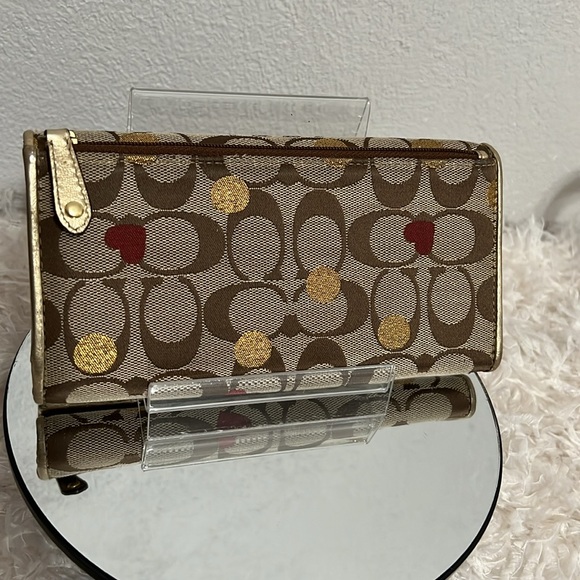 Coach Signature Clutch Wallet - Brown and Gold - Picture 3 of 16